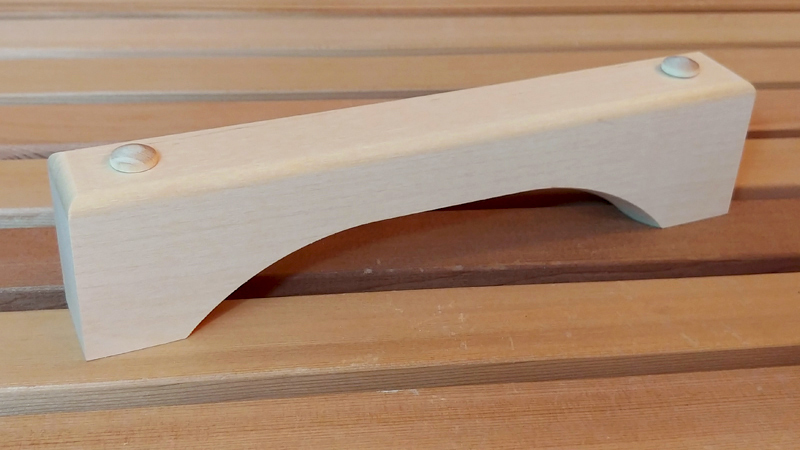 8513: Wood door handle (standard handle for Sauna rooms)